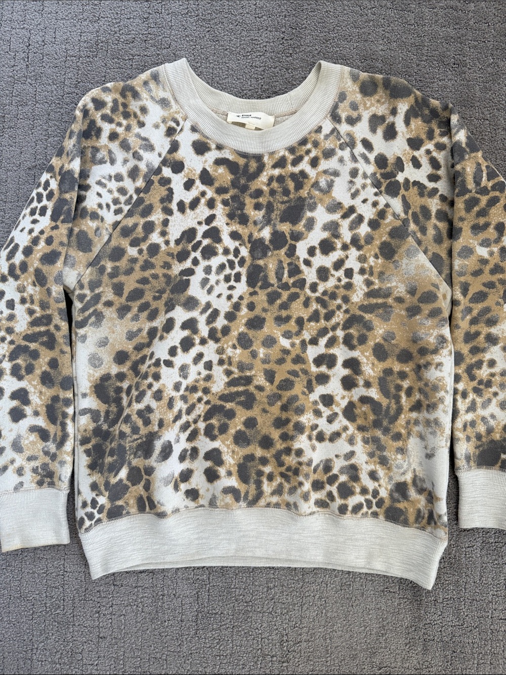 Isabel Marant Leopard Print Sweatshirt in Beige, Brown, Black